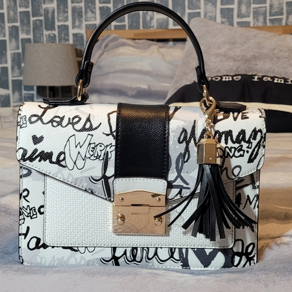Aldo Bags Aldo Crossbody Bag Black And White Poshmark
